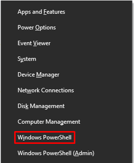 powsershell menu